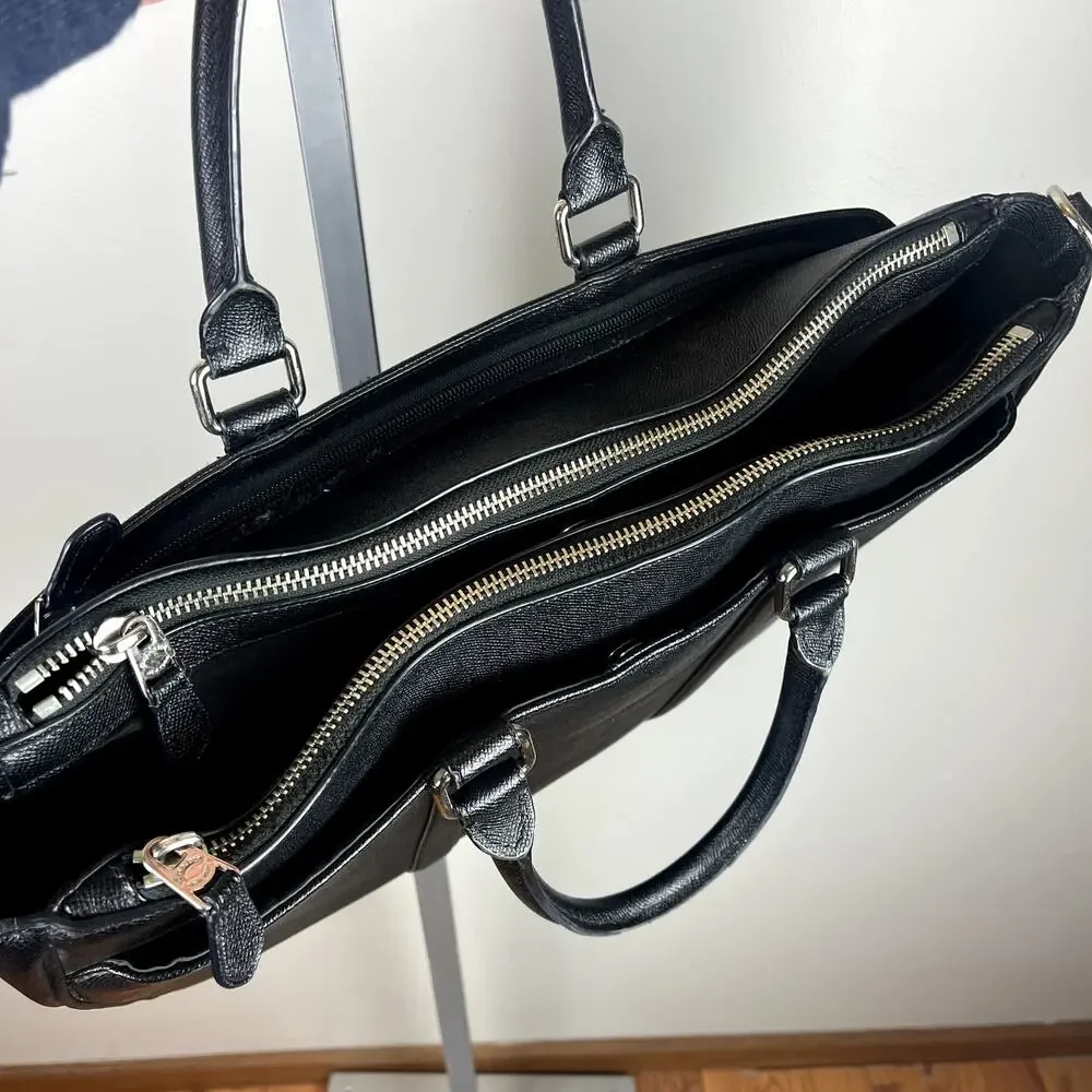 COACH Metropolitan Double Zip Business Case - Black - Picture 7 of 7